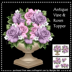 Antique Vase & Roses Mini Kit