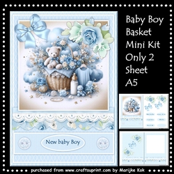 Baby boy basket kit 1 Mini Kit