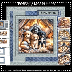 Birthday Boy Puppies Mini Kit