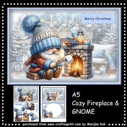 A5 Cozy Fire Place and Gnome