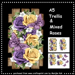 Trellis Mixed Roses Mini Kit