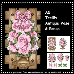 Trellis Antique Vase & Roses Mini Kit