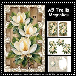 A5 Trellis Magnolia´s Mini Kit
