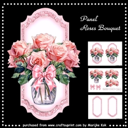 Panel Roses Bouquet Mini Kit