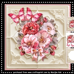 Gorgeous Wild Roses & Butterflies Mini Kit
