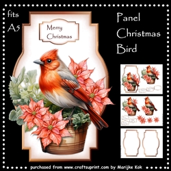 Panel Christmas Bird Mini Kit