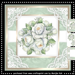 White Roses Bouquet Mini Kit