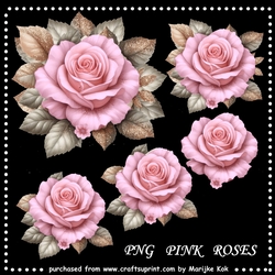 Pink Roses PNG