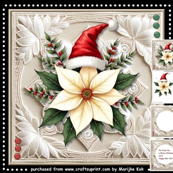 Poinsettia & Santa Hat mini Kit