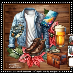 Male Card Christmas Mini Kit
