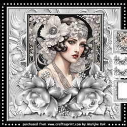 Flapper Girl Silver Grey Mini Kit