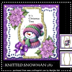 Kntted Snowman Mini Kit