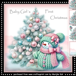 Knitted Snowgirl Mini Kit