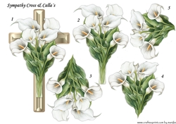 Step By Step Sympathy Cross & Calla´s