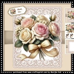 Vntage Roses Bouquet Mini Kit