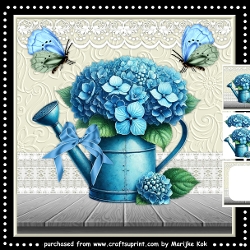 Watering can Hydrangea´s Mini Kit