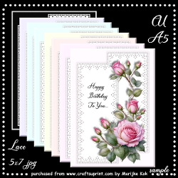 CU A5 Lace papers Kit