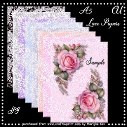 CU A5 Lace Papers