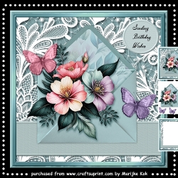 Pretty Floral Enveloppe Mini Kit