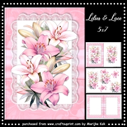 Lilies & Lace 5x7 Mini Kit
