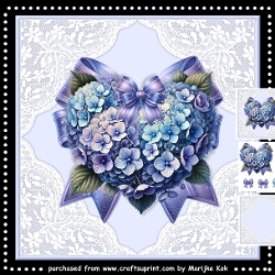 Gorgeous Hydrangea Heart Mini Kit