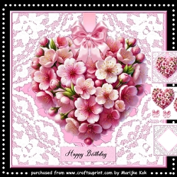 Apple Blossom Heart Mini Kit