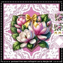 Magnolia Heart Mini Kit