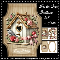 Wooden Sign Birdhouse Mini Kit