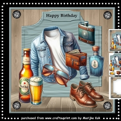 Male Card Happy Father´s Day Mini Kit