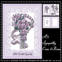 Sympathy Cross & Roses Mini Kit