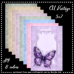 CU 5X7 Vintage papers