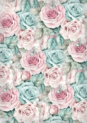    A4  Pastel Roses