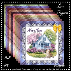 Kit with 10 lace toppers
