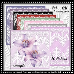 CU  Square lace Toppers 10 colors