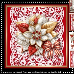Festive Poinsettia. Mini Kit