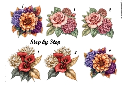 Step By Step Various flowers