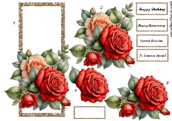 Panel Anniversary Roses