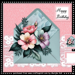 Envelop  Floral  Mini Kit