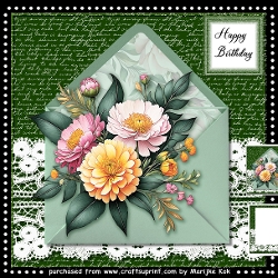 Envelop Spring Flowers  Mini Kit