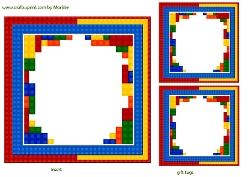 Building Blocks Birthday Boy Insert & Gift tags