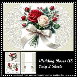 A5 Wedding Roses Mini Kit