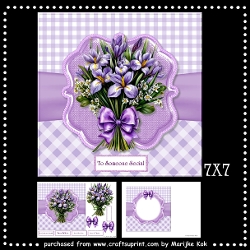 7X7 Purple Bouquet Mini Kit