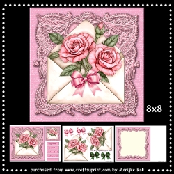 Vintage Roses Envelope Mini Kit