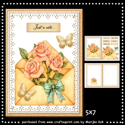 5x7 Roses Envelope Mini Kit