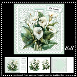 Sympathy Calla´s Mini Kit