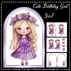 Arch topper birthday girl Mini Kit