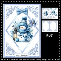 A5 Cute Snowman Mini Kit