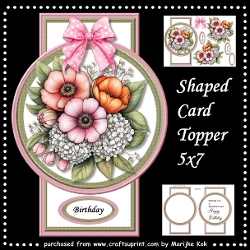 Shaped Card Topper Anemonus
