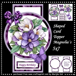 Shaped Card Topper Magnolia´s Mini Kit