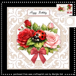 Roses & Lady Bug Mini Kit 7x7